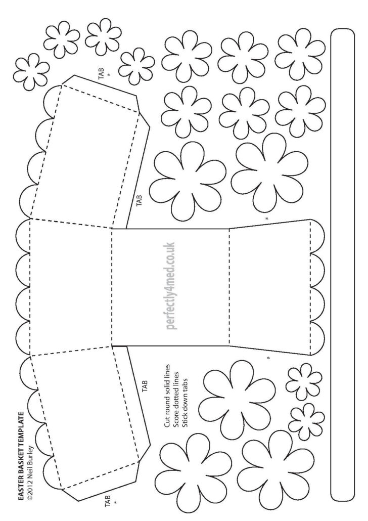 Printable Paper Basket Template