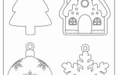 200 Printable Christmas Ornaments (Free Templates) throughout Free Printable Paper Ornaments Templates