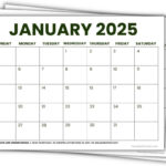 2025 Printable Calendars (56 Free Pdf Printables) With Regard To Printable Paper Calendar 2025