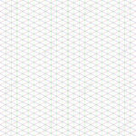 2:1 Large Isometric Grid Ideal For Pixel Art, With Three Axis: X For Xyz Graph Paper Printable