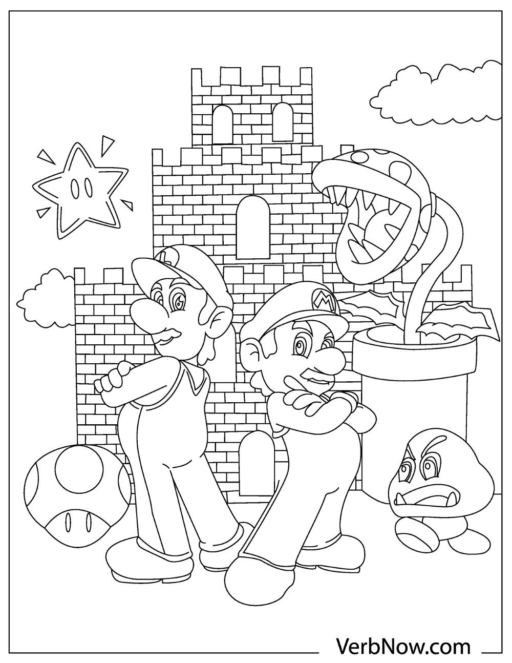 22 Free Mario Coloring Pages (Pdf Printables) with regard to Printable Paper Mario Coloring Page