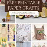 25 Free Printable Paper Crafts For Adults And Teens   Pillar Box Blue Pertaining To Printable Paper Art