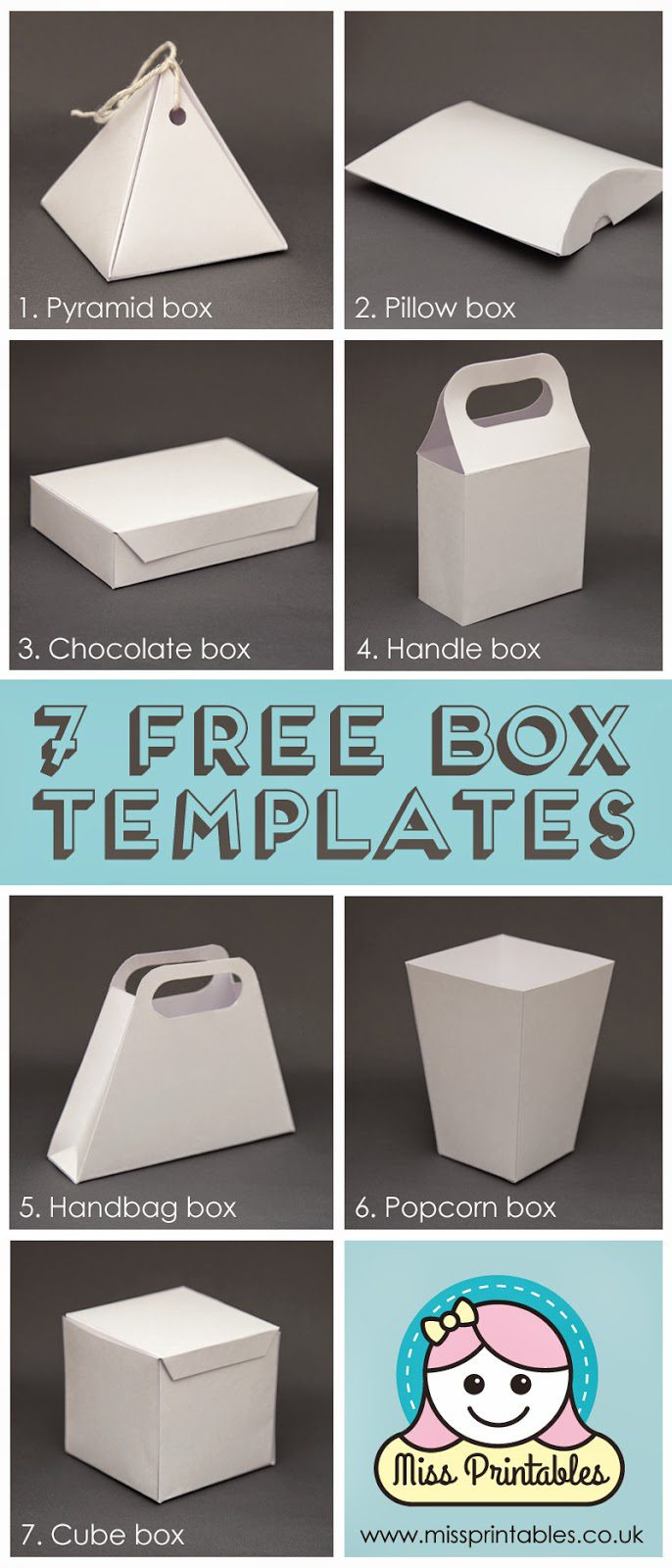 25 Plus Awesome Free Paper Box And Bag Templates — Epc Crafts throughout Printable Paper Boxes