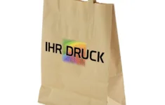 250 Paper Bags With Handles 260X120X350 Mm Brown With Digital Printing regarding Printable Paper Bags