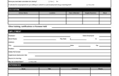 27 Basic Employment Application Templates [Free] in Printable Paper Job Applications