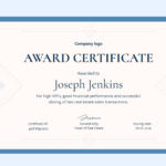 30+ Award Certificate Templates To Use For Free In Certificate Printable Paper