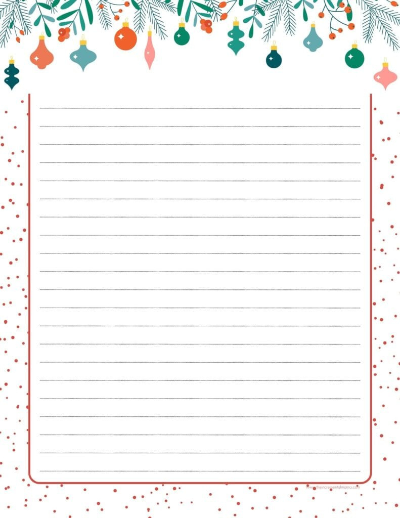 30+ Free Printable Christmas Border Printable Templates - The within Printable Paper with Christmas Border