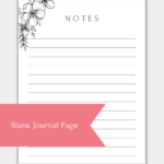 30+ Gorgeous Printable Journal Pages For Planners And Bullet Throughout Free Printable Journal Paper