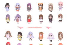 30 Printable Chibi Dolls, Printable Paper Dolls, Printable throughout Printable Paper Doll Chibi