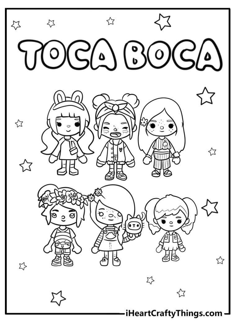 35 New Toca Boca Coloring Pages (100% Free To Print) for Printable Paper Doll House Toca Boca Coloring Pages