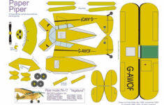 3D Paper Airplane Templates with Printable Paper Airplane Model