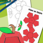 3D Paper Apple Craft Within Easy Printable Paper Crafts