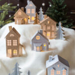 3D Paper Christmas Village   Lia Griffith Throughout Printable Paper Christmas Village Template