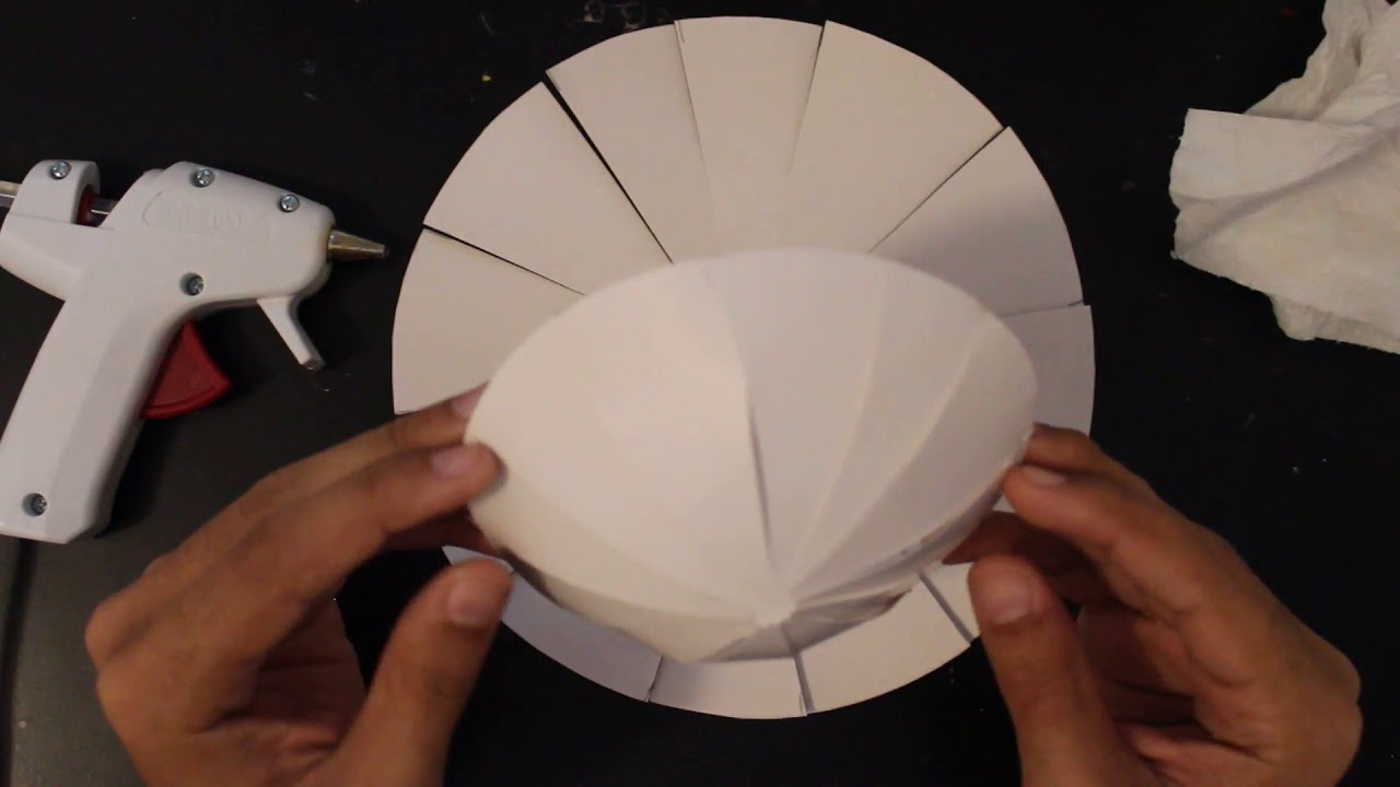 3D Paper Crafting 3 Domes throughout Printable Paper Dome Template