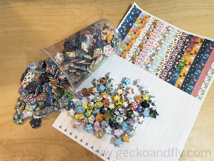 Printable Paper Star Strips