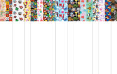 4 Free Printable A4 Lucky Star Origami Strips in Printable Paper Stars