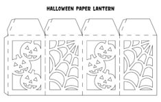 4 Sided Halloween Lantern.svg | Poweredbox with Printable Paper Lantern
