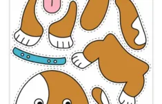 46 Free Printable Build Your Own Animal Crafts - Pjs And Paint intended for Printable Paper Dog Template