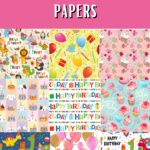50 Free Printable Birthday Scrapbook Papers Regarding Birthday Printable Paper