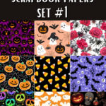 50 Free Printable Halloween Scrapbook Papers Inside Halloween Printable Paper