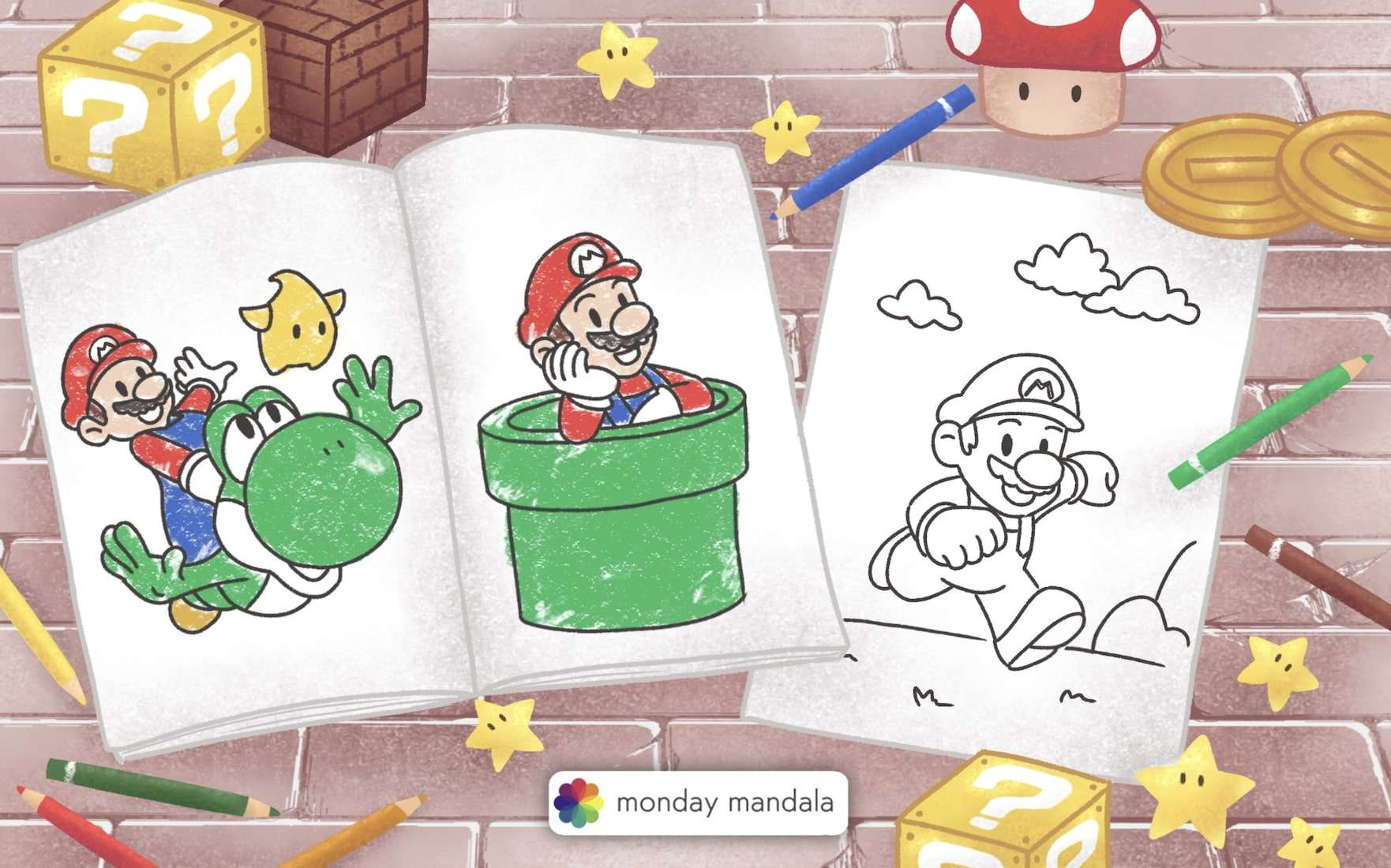 50 Mario Coloring Pages (Free Pdf Printables) with regard to Printable Paper Mario
