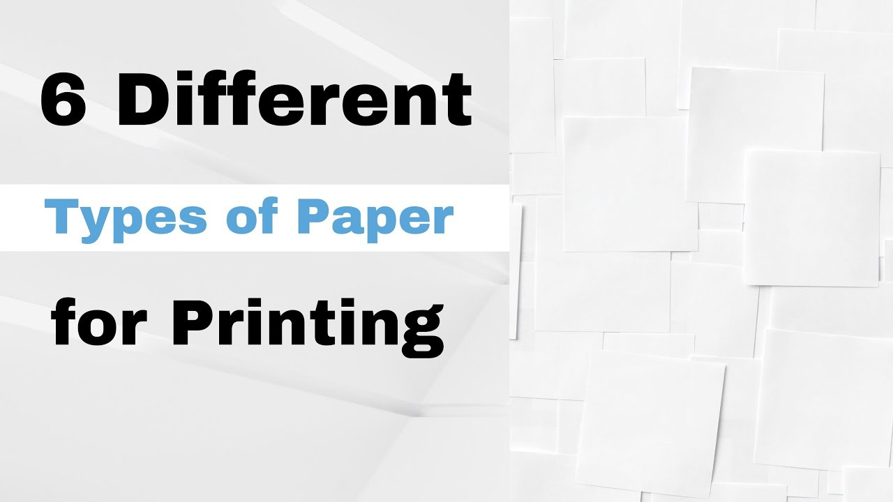 6 Different Types Of Paper For Printing throughout Printable Paper Types