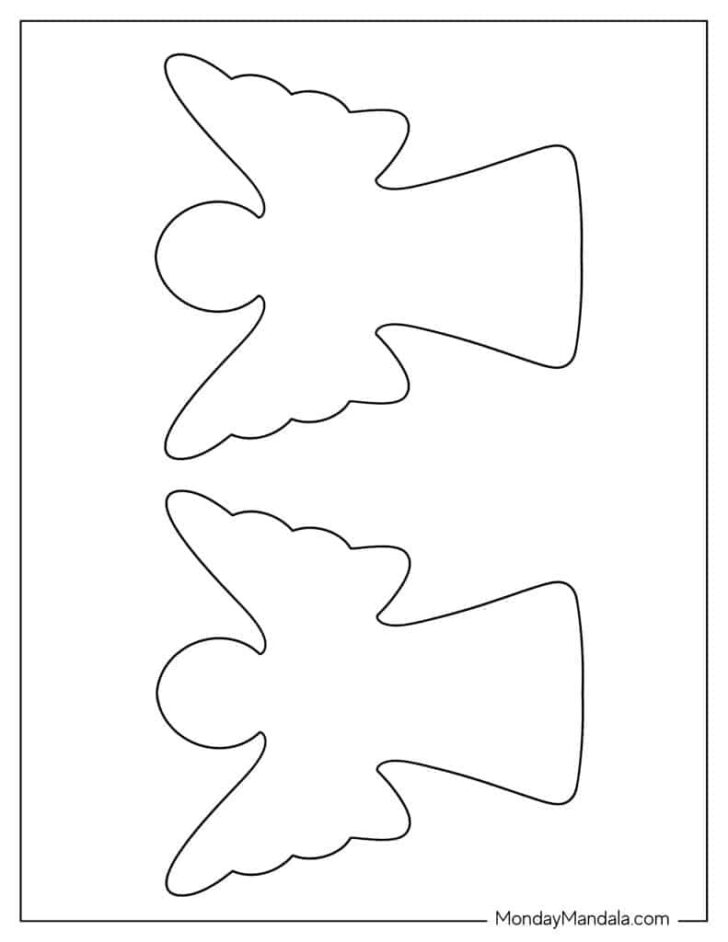 Printable Paper Angel Template