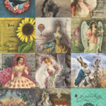 7 Free Creative Collage Sheet Printables For Decoupage Tissue Inside Printable Paper For Decoupage