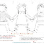 7 Paper Doll Template Ideas | Paper Doll Template, Paper Dolls Pertaining To Printable Paper Doll Chain Template