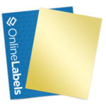 8.5" X 11" Sticker Paper   Gold Foil Laser   Ol177Gf Throughout Gold Printable Paper