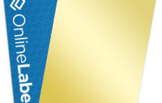 8.5" X 11" Sticker Paper - Gold Foil Laser - Ol177Gf with Gold Foil Printable Paper