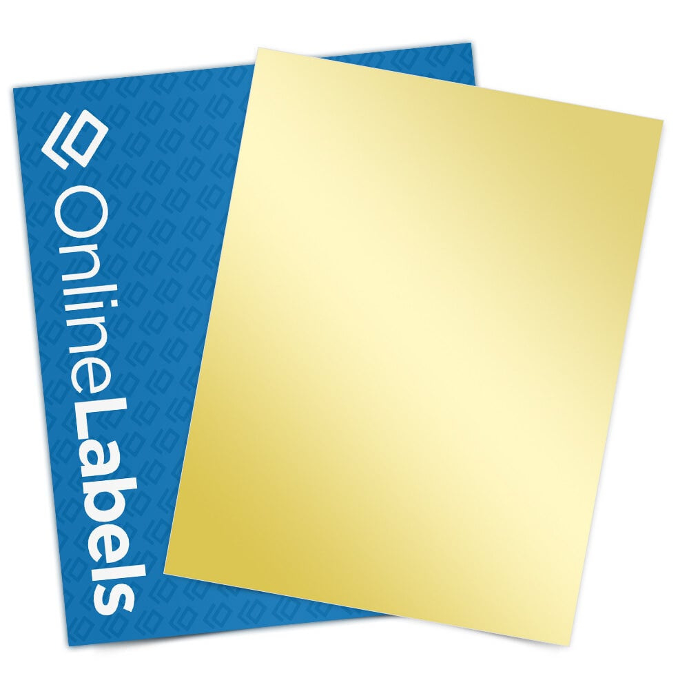 8.5&amp;quot; X 11&amp;quot; Sticker Paper - Gold Foil Laser - Ol177Gf within Printable Sticker Paper Near Me