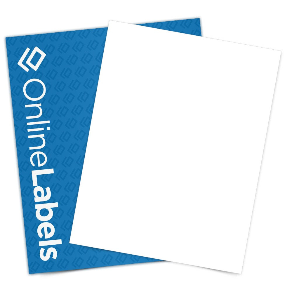 8.5&amp;quot; X 11&amp;quot; Sticker Paper - Removable White Matte - Ol177Wr pertaining to Printable Paper Labels