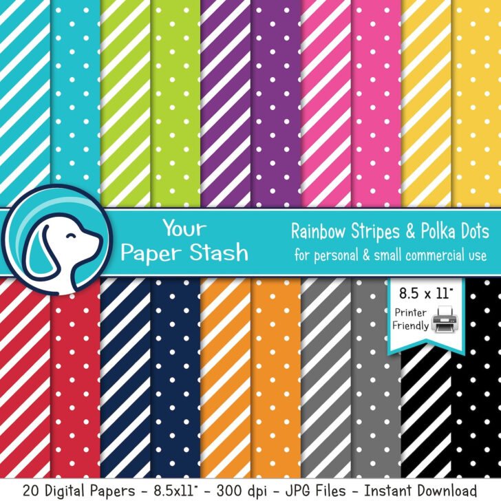Polka Dot Printable Paper