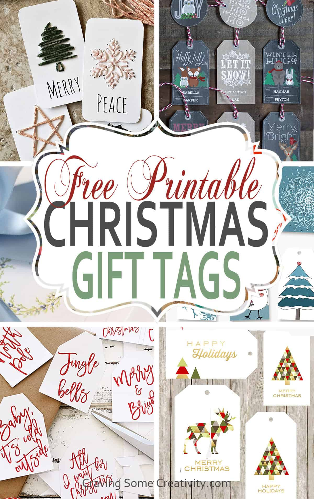 90+ Free Printable Rustic Christmas Tags For Gifts • Craving Some throughout Gift Tag Printable Paper
