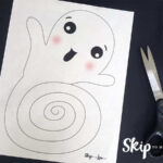 Adorable Paper Ghost Craft   Boo! | Skip To My Lou Within Printable Paper Ghost
