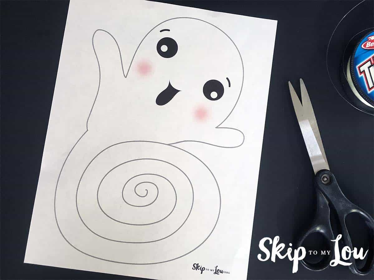 Adorable Paper Ghost Craft - Boo! | Skip To My Lou within Printable Paper Ghost