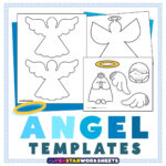 Angel Template (Free Printables)   Superstar Worksheets With Printable Paper Angel Template