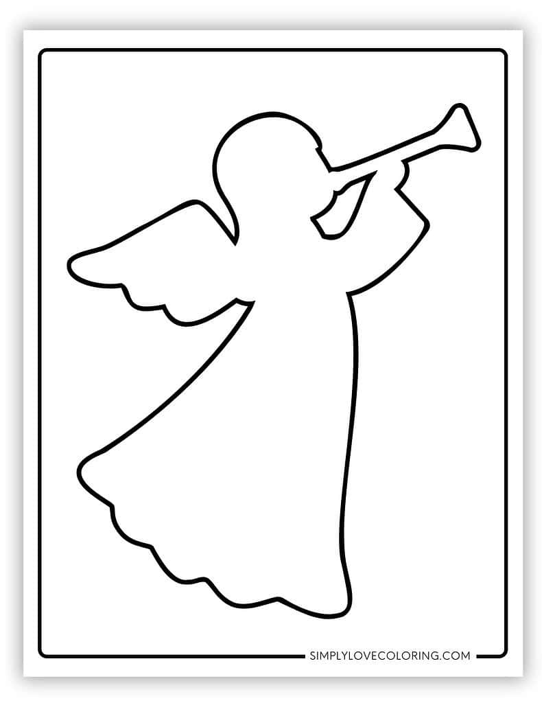 Angel Templates (Free Pdf Printables) - Simply Love Coloring inside Printable Paper Angel Template