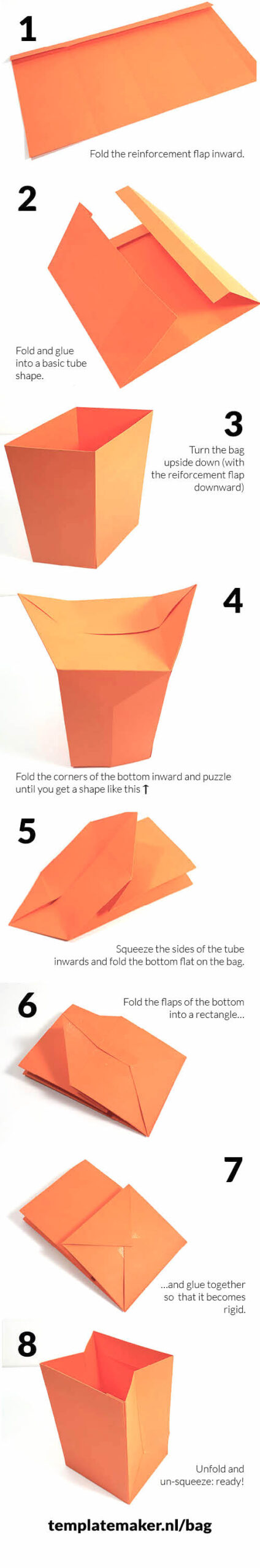 Bag ✂ Templatemaker ︎ regarding Free Printable Paper Bag Template