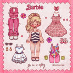 Barbie Paper Dolls Barbie Paper Dolls Online Intended For Barbie Printable Paper Dolls