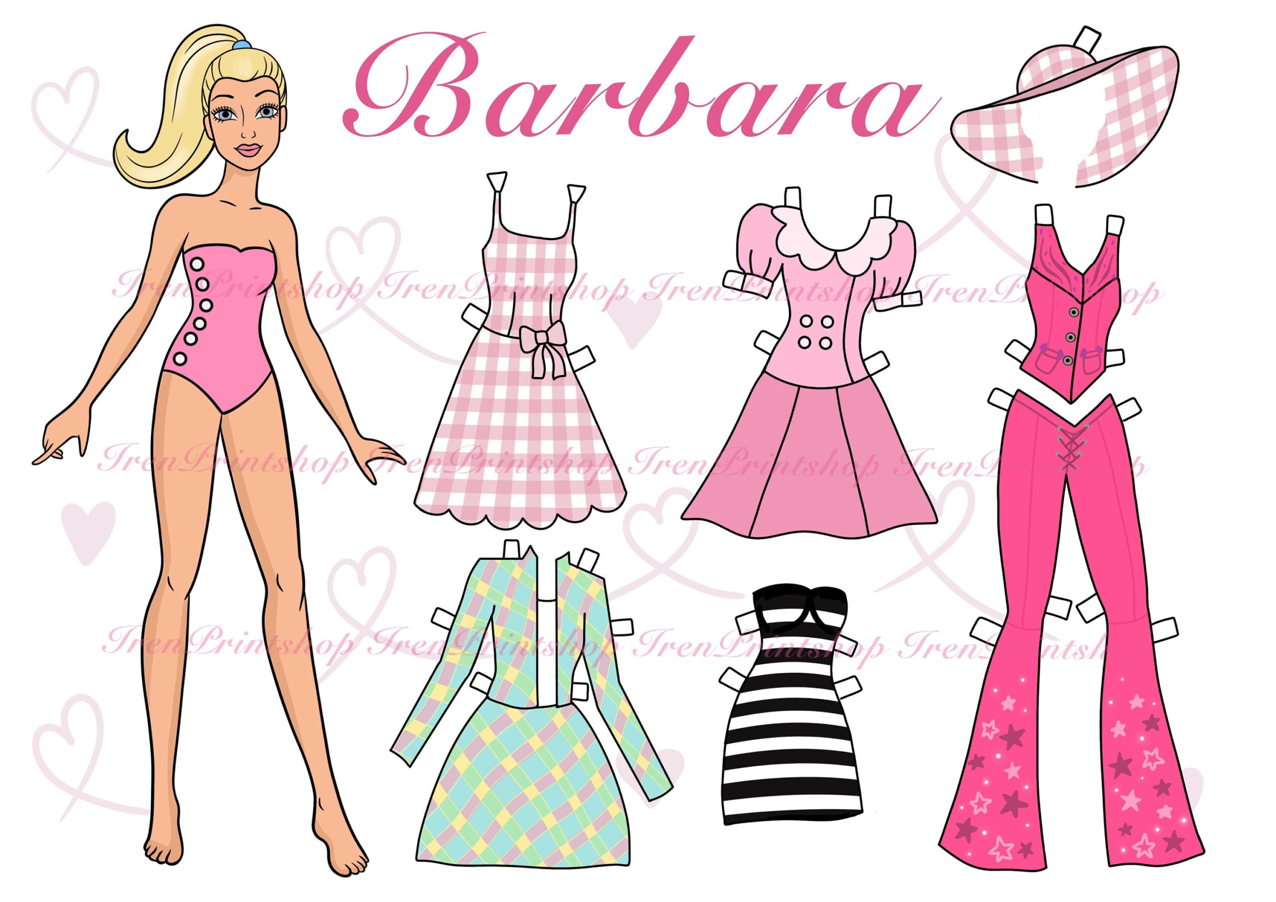 Barbie Paper Dolls Printable Sales in Barbie Printable Paper Dolls