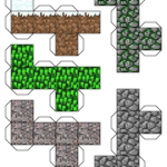 Barking Dog Interactive: Minecraft Papercraft Within Printable Paper Minecraft Blocks