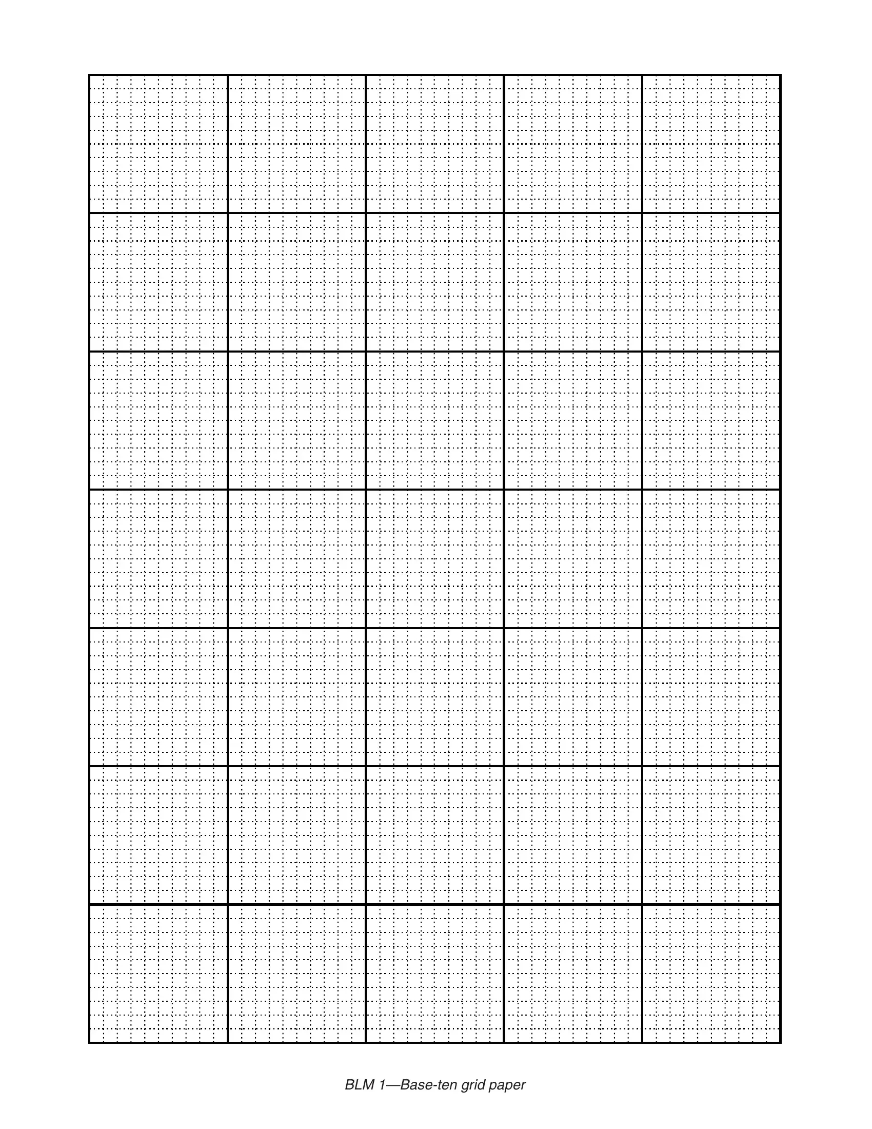 Base 10 Grid Printable Form ≡ Fill Out Printable Pdf Forms Online intended for Printable 10x10 Grid Paper