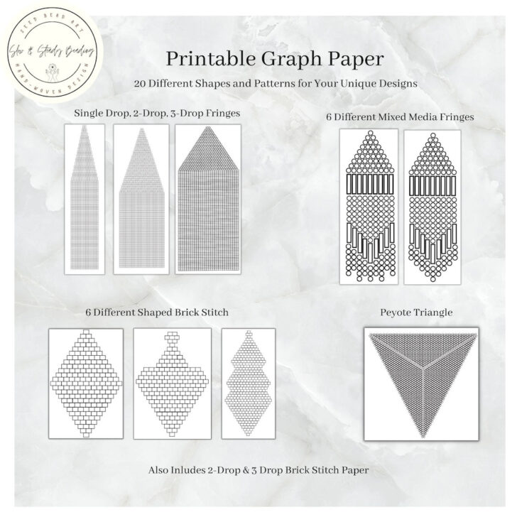 Printable Triangle Beading Graph Paper