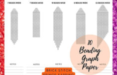 Beading Graph Paper, Brick Stitch Earring Graph Paper, 10 Blank in Earring Template Free Printable Brick Stitch Earring Graph Paper