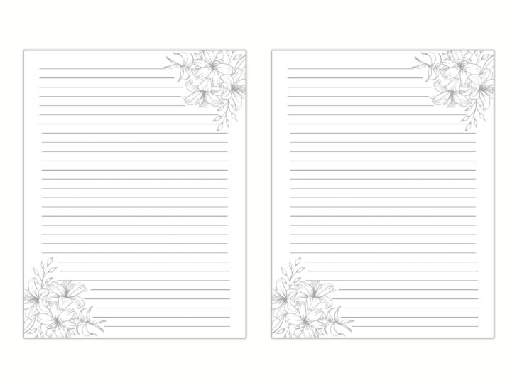 Black and White Printable Paper
