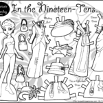 Black And White Printable Paper Dolls. Marisole Monday With Black And White Printable Paper Dolls