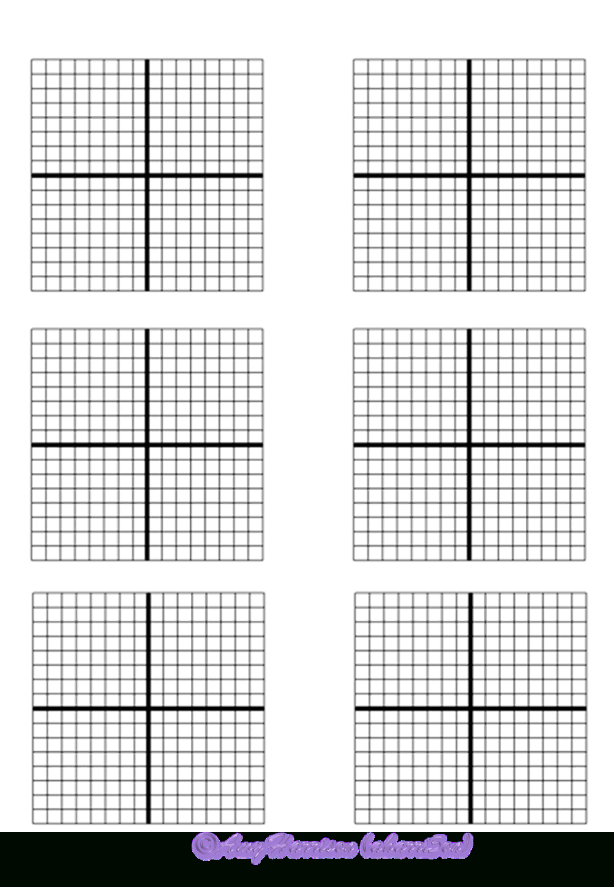 Blank Coordinate Planes – Reproducible | Teaching Math In A within Printable Graph Paper 6 Per Page