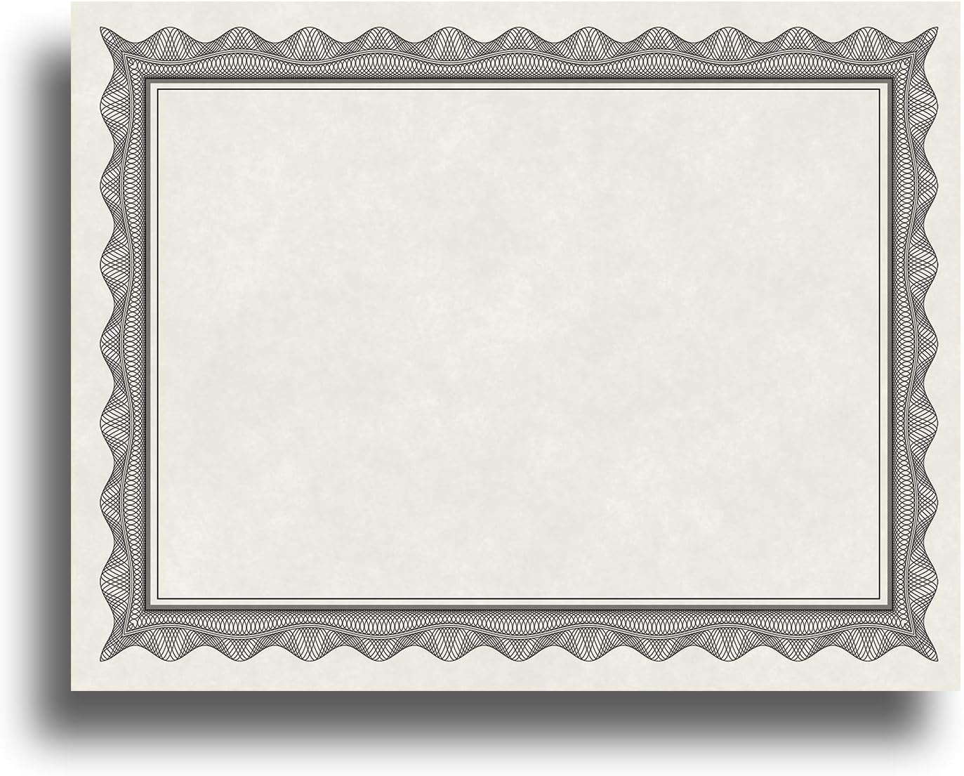 Blank Parchment Certificate Paper With Black Border Qatar | Ubuy for Certificate Printable Paper